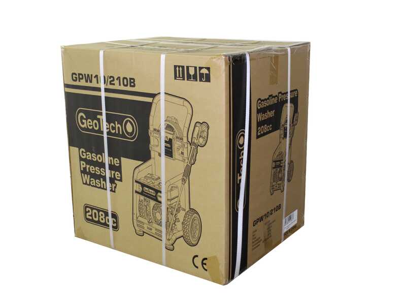 GeoTech GPW 10/220 BP - Idropulitrice a scoppio semiprofessionale - 233 bar - 568 L/h - Motore Ducar DH208