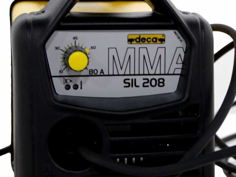Saldatrice ad inverter DECA SIL 208 80 Amp. trasportabile per saldatura  elettrodo