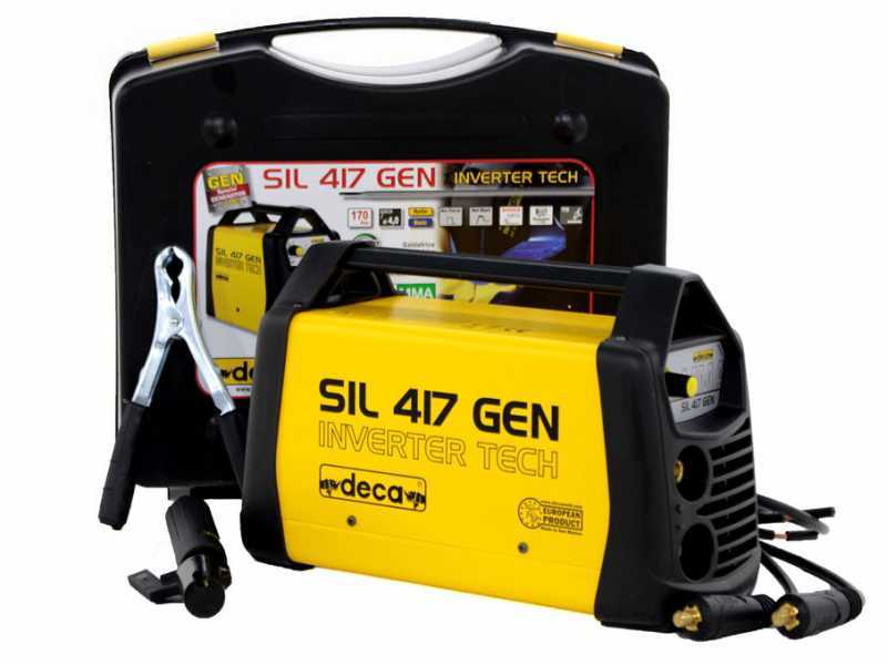 Saldatrice inverter Deca SIL 417GEN - 170 Amp max - alimentazione 230 Volt-kit di utilizzo