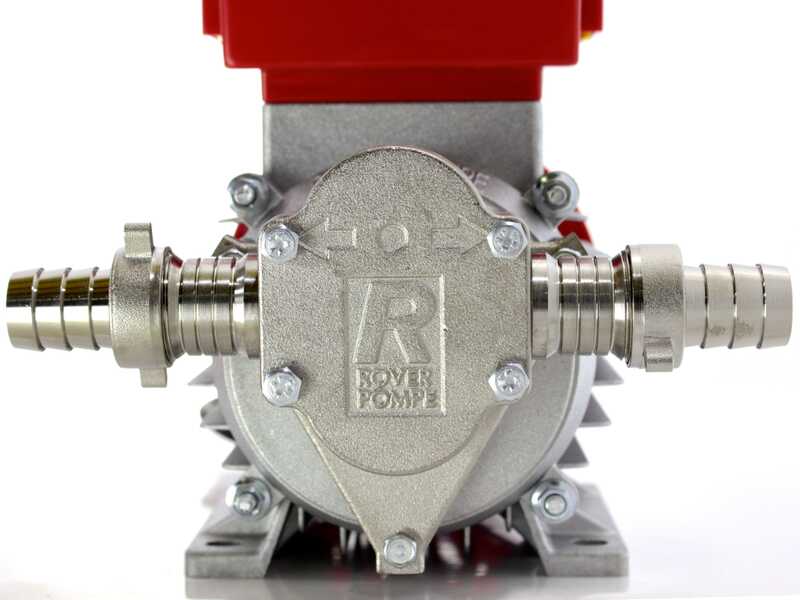 Rover Novax G 20 - Pompa elettrica da travaso per olio ad ingranaggi in lega antiossidante - 0.8 HP