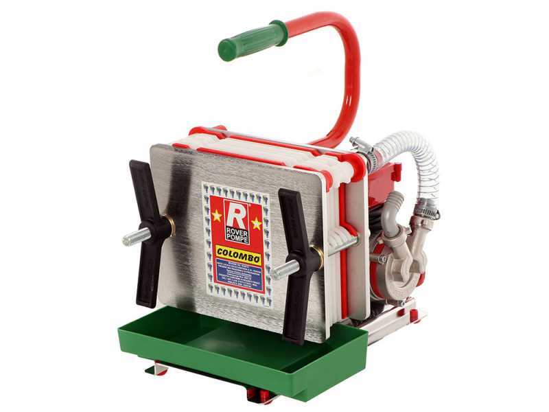 Rover Colombo INOX 6 - Filtro per vino a cartoni e piastre - Pompa per vino in Novax