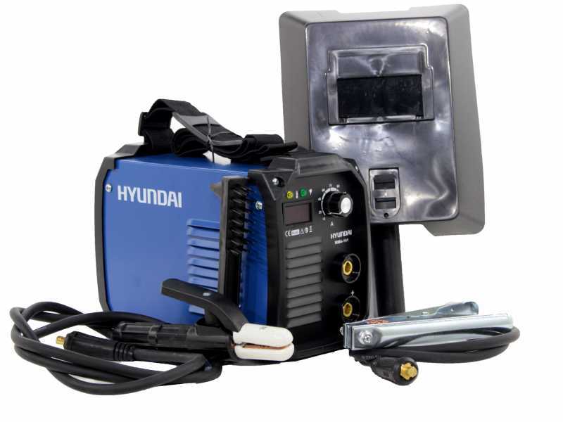 Hyundai MMA-141 - Saldatrice inverter - 140A max - monofase - corrente continua-kit completo