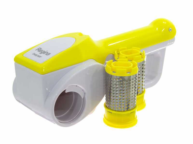 Beper Regina Bianco/Giallo - Grattugia a batteria - Cordless ricaricabile