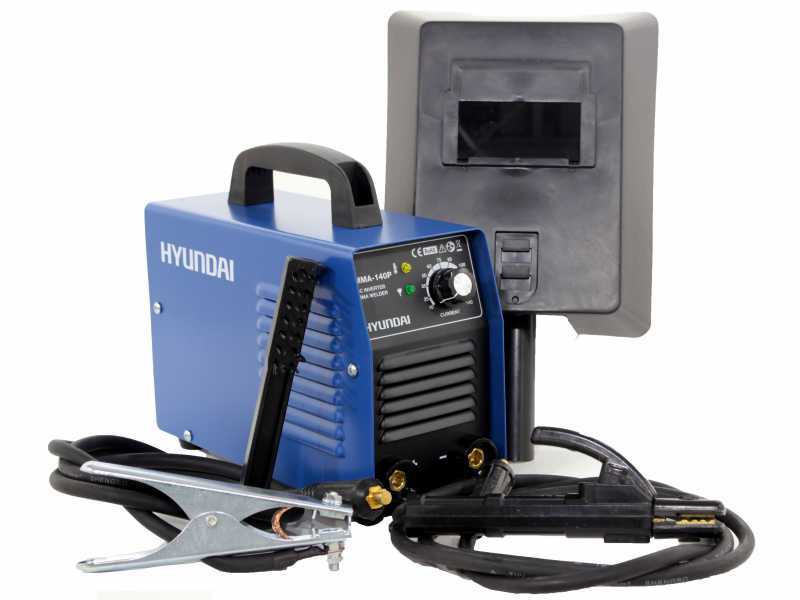 Hyundai MMA-140P - Saldatrice inverter - 140A max - monofase -corrente continua-kit completo