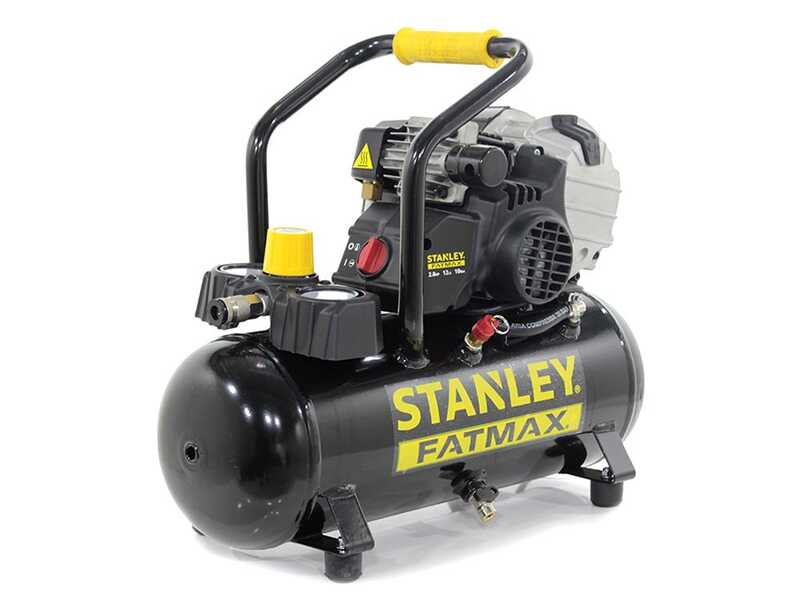 Stanley Fatmax HY 227/10/12 - Compressore aria elettrico portatile monofase  - Motore 2 HP - 12 lt