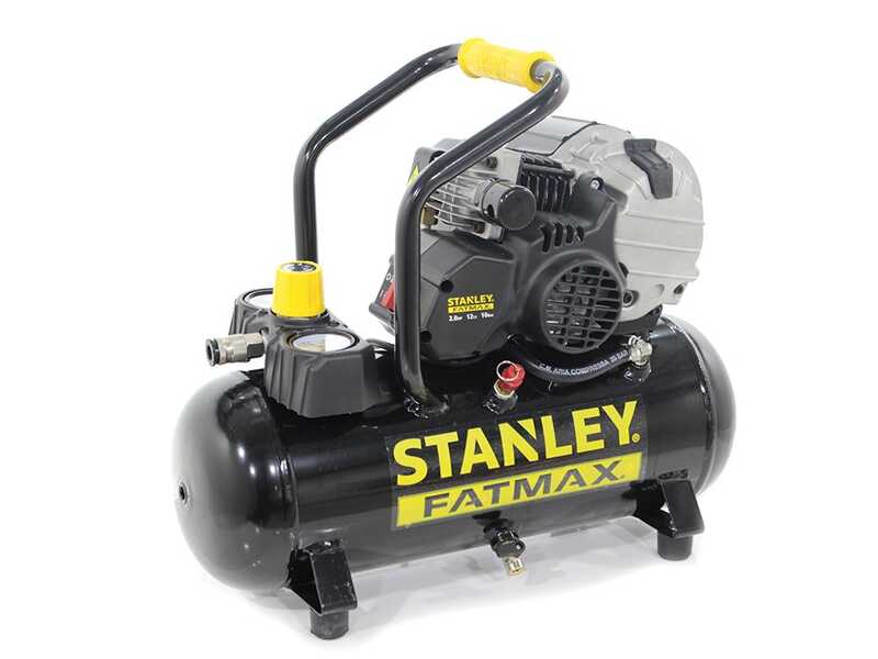Stanley Fatmax HY 227/10/12 - Compressore aria elettrico portatile monofase  - Motore 2 HP - 12 lt
