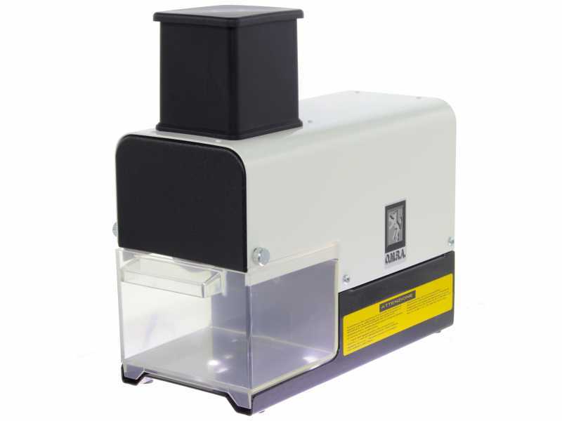 New O.M.R.A. OM-2900-BI Bianco - Grattugia elettrica da tavolo con rullo estraibile - 200W