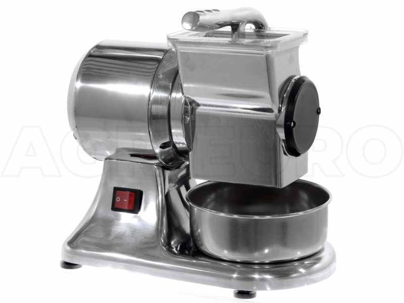 New O.M.R.A. OM-3000-AL - Grattugia elettrica da tavolo in alluminio pressofuso - 260W