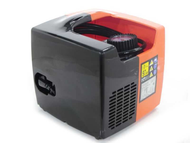 Black &amp; Decker BD195 Cubo - Compressore aria elettrico portatile monofase, oil-less - Motore 1.5 HP  