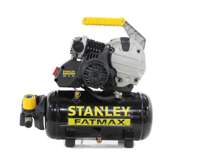 Stanley Fatmax HY 227/8/6E - Compressore aria elettrico portatile monofase- Motore 2 HP - 6 lt