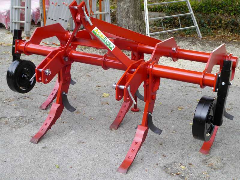 Ripuntatore agricolo serie pesante 200 - 5 ancore - Ruote in acciaio