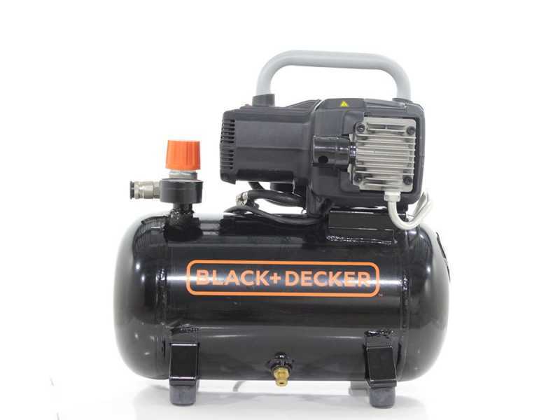 Black &amp; Decker BD195 12 NK - Compressore aria elettrico portatile monofase, oil-less - Motore 1.5 HP - 12 lt 