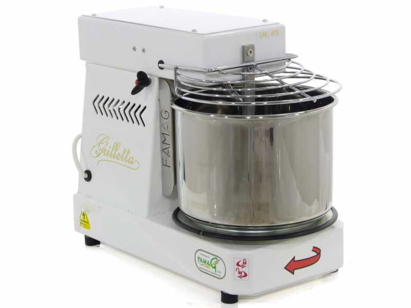 Famag Grilletta IM 5S/230 10 Velocit&agrave; - Impastatrice a spirale 5 Kg con testa sollevabile