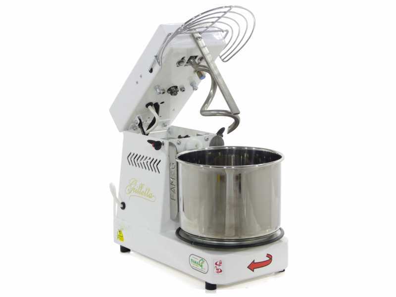 Famag Grilletta IM 5S/230 10 Velocit&agrave; - Impastatrice a spirale 5 Kg con testa sollevabile