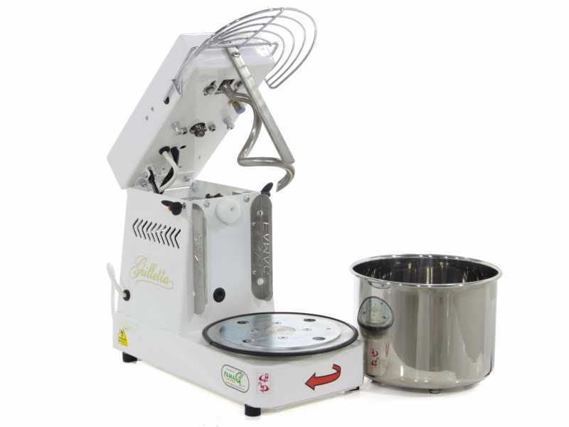 Famag Grilletta IM 5S/230 10 Velocit&agrave; - Impastatrice a spirale 5 Kg con testa sollevabile