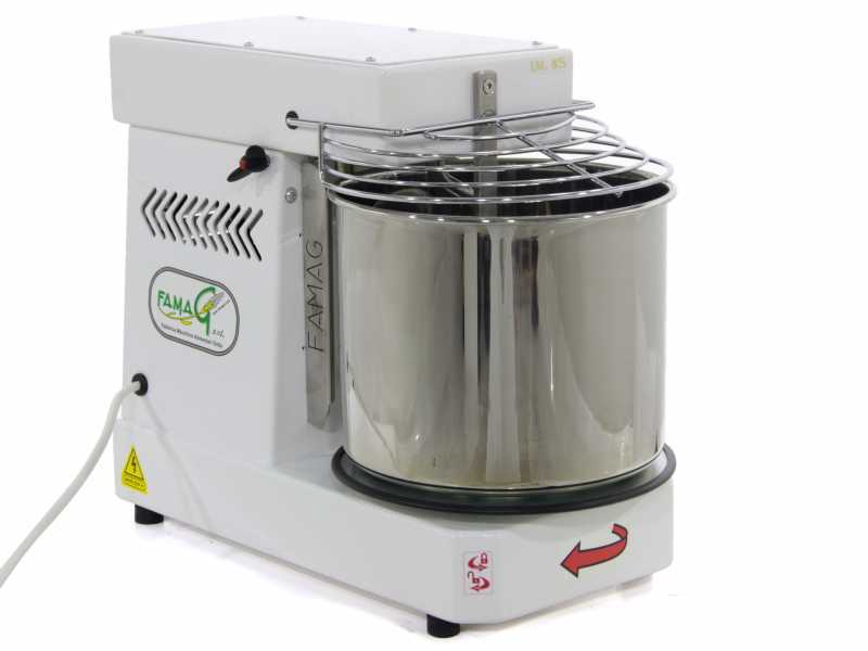 Famag IM 8S/230 1 Velocit&agrave; - Impastatrice a spirale 8 Kg con testa sollevabile