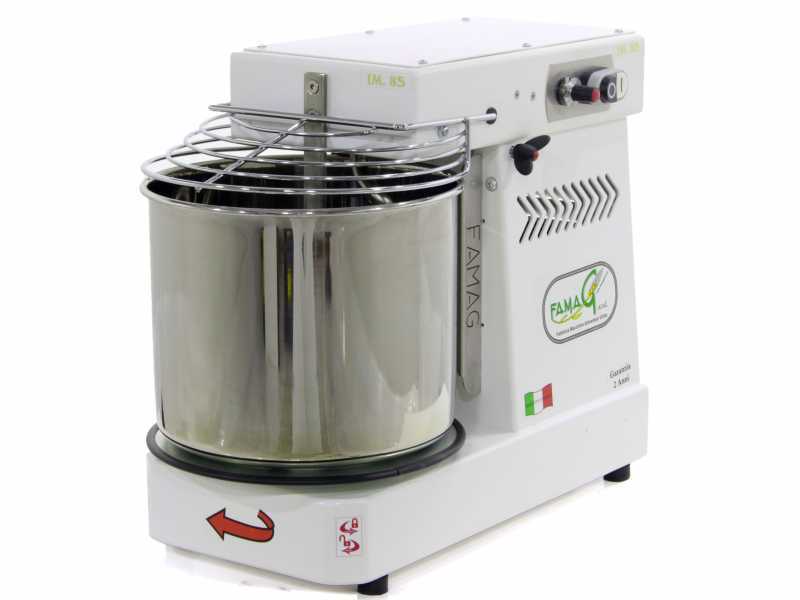 Famag IM 8S/230 10 Velocit&agrave; - Impastatrice a spirale 8 Kg con testa sollevabile