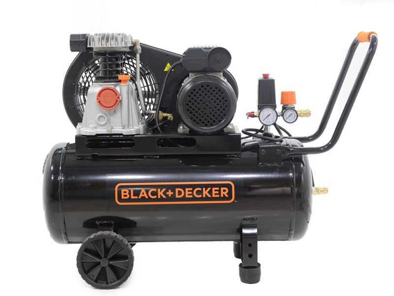 Black &amp; Decker BD 220/50 2M - Compressore aria elettrico monofase a cinghia - Motore 2 HP - 50 lt