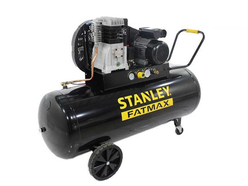 Stanley Fatmax B 400/10/200 - Compressore aria elettrico monofase a cinghia - Motore 3 HP - 200 lt