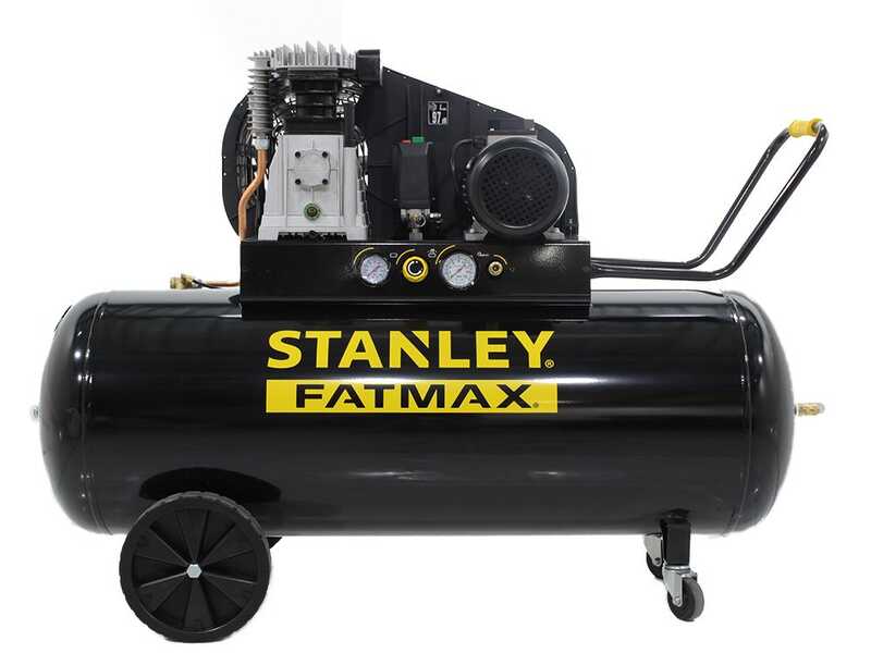 Stanley Fatmax B 480/10/200T - Compressore aria elettrico trifase a cinghia - Motore 4 HP - 200 lt