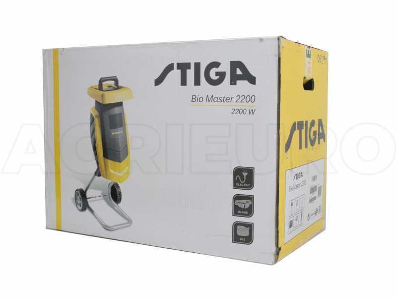 Stiga Bio Master 2200 - Biotrituratore elettrico - Sacco di raccolta e lame reversibili