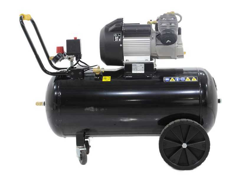 Stanley Fatmax DV2 400/10/100 - Compressore aria elettrico carrellato - Motore 3 HP - 100 lt