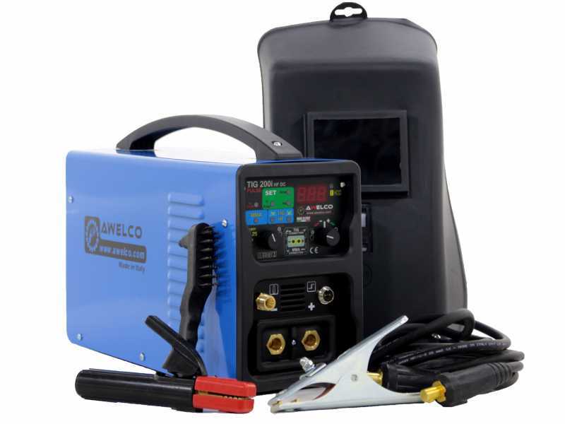 Awelco Tig 200 I HF-DC PULSE - Saldatrice Inverter (TIG HF/LIFT, MMA) + Valigetta, corrente continua (DC)