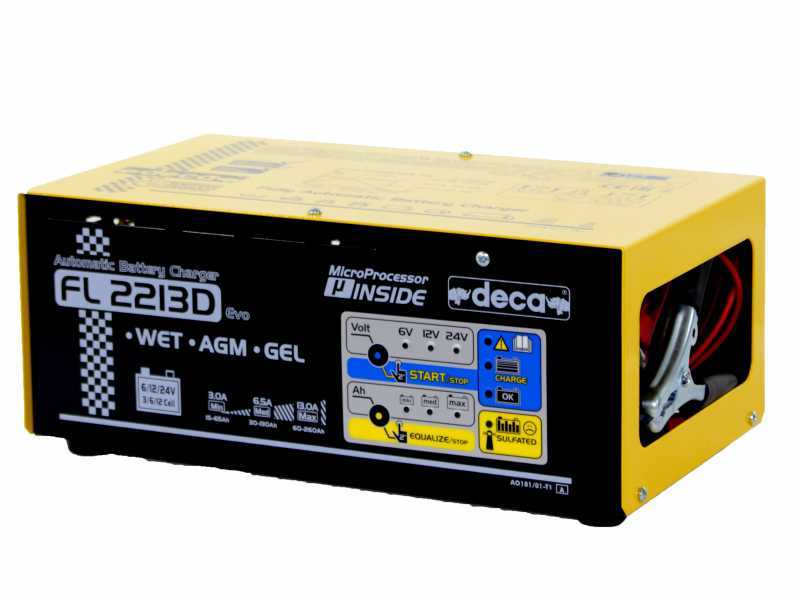 Deca FL 2213D - Caricabatterie auto - mantenitore elettronico - monofase - batterie 6-12-24V