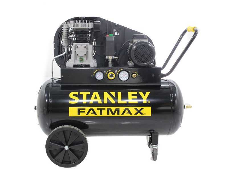 Stanley Fatmax B 350/10/100 T - Compressore aria elettrico a cinghia - Motore 3 HP - 100 lt
