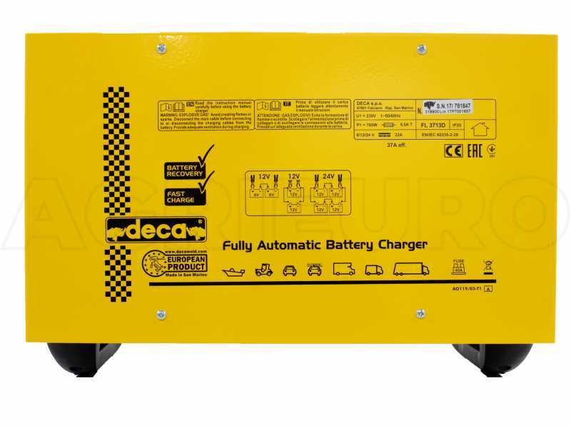 Deca FL 3713D - Caricabatterie auto - mantenitore elettronico - monofase - batterie 6-12-24V