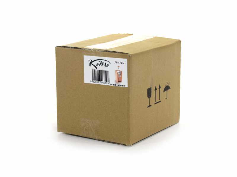 Komo Flic Floc 100g - Fioccatrice manuale in faggio multiplex con rulli conici in acciaio inox