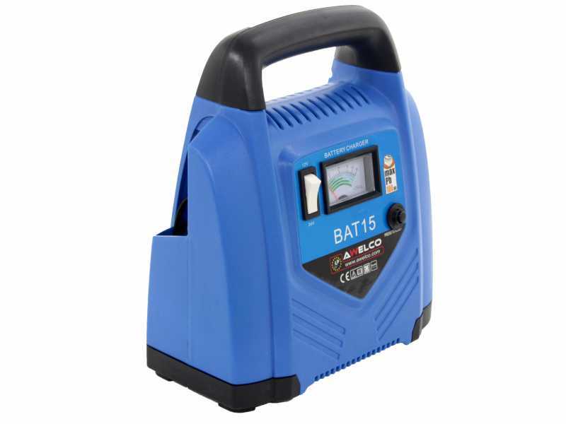 Awelco BAT 15 - Caricabatterie auto portatile - alimentazione monofase - batterie 12/24V