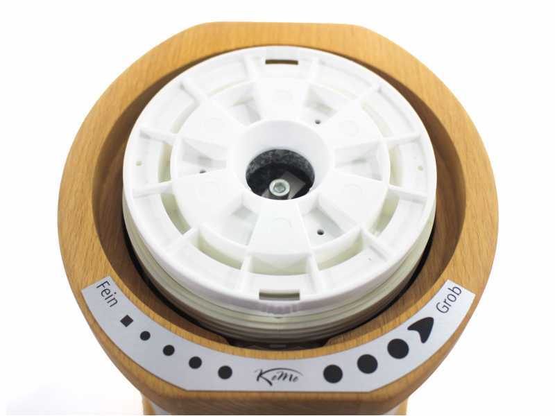 Komo Magic - Mulino per farina in faggio massiccio e acciaio inox - 250W