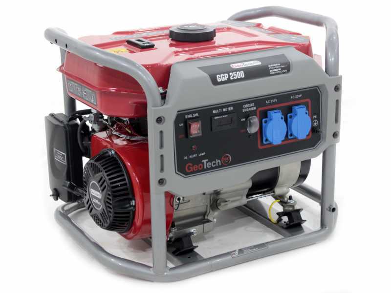 GeoTech-Pro GGP 2500 - Generatore di corrente carrellato con AVR 2.2 kW - Continua 2 kw Monofase