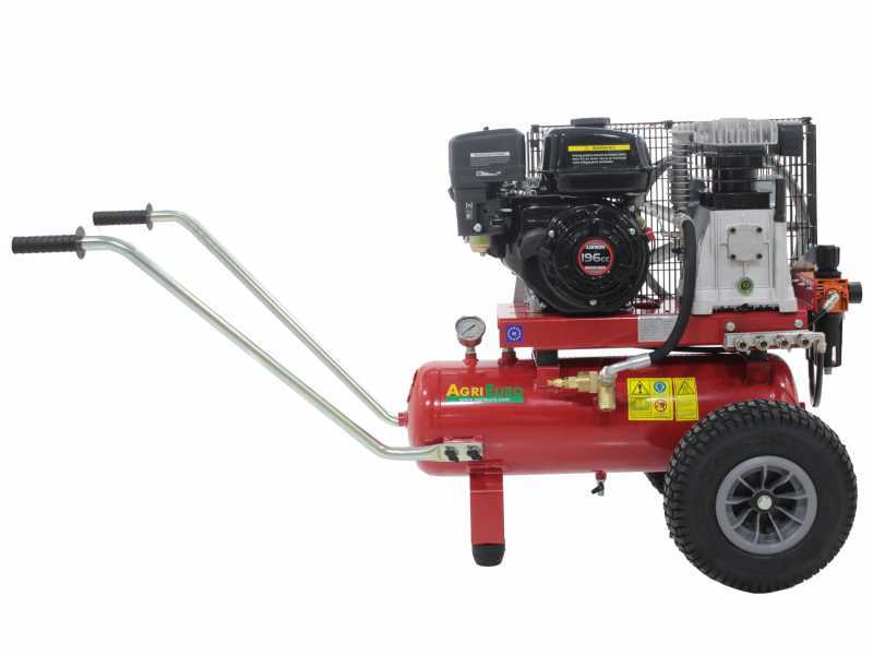 Motocompressore CB 25/520 LO con motore Loncin - compressore a scoppio benzina (520  lt/min)