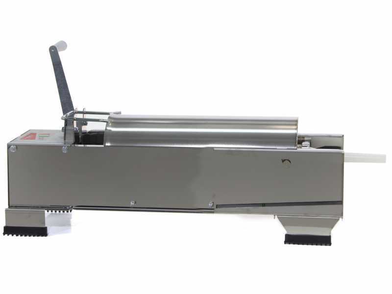 Insaccatrice professionale manuale Reber 8975 N INOX a 2 velocit&agrave; con carter - Capacit&agrave; 15 Lt