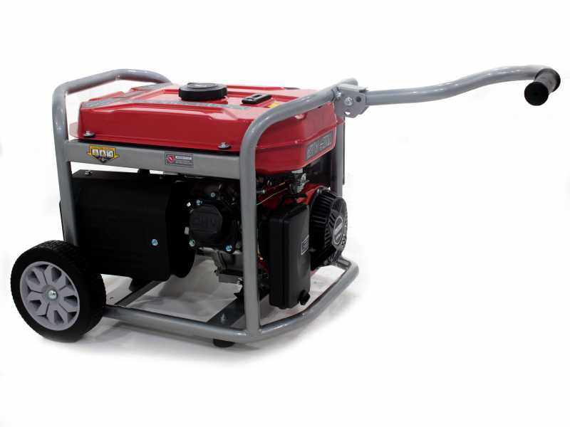 GeoTech-Pro GGP 4000 - Generatore di corrente carrellato con AVR 3.6 kW - Continua 3.2 kw Monofase