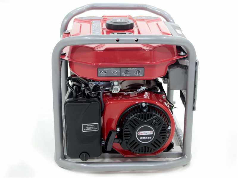 GeoTech-Pro GGP 4000 - Generatore di corrente carrellato con AVR 3.6 kW - Continua 3.2 kw Monofase