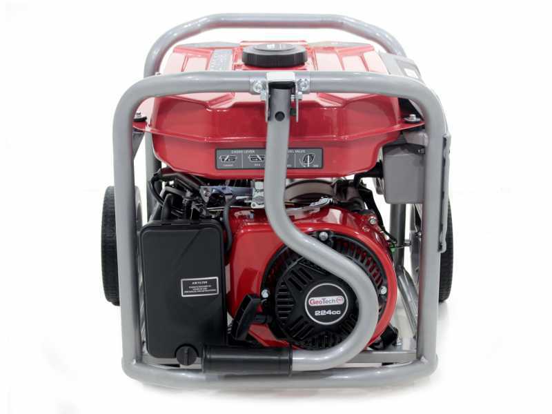 GeoTech-Pro GGP 4000 - Generatore di corrente carrellato con AVR 3.6 kW - Continua 3.2 kw Monofase