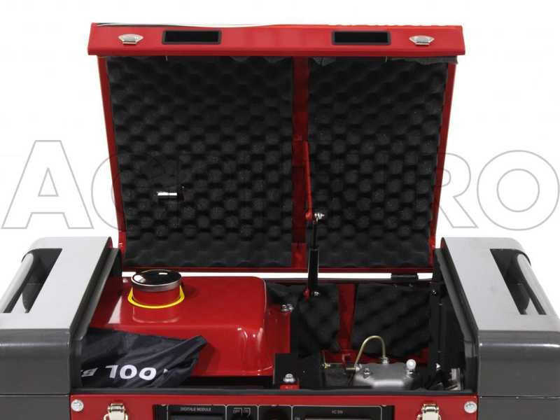 GeoTech-Pro DGP8500SE-3 - Generatore di corrente diesel silenziato carrellato con AVR 6.0 kW - Continua 5.5 kw Full-Power + ATS Trifase