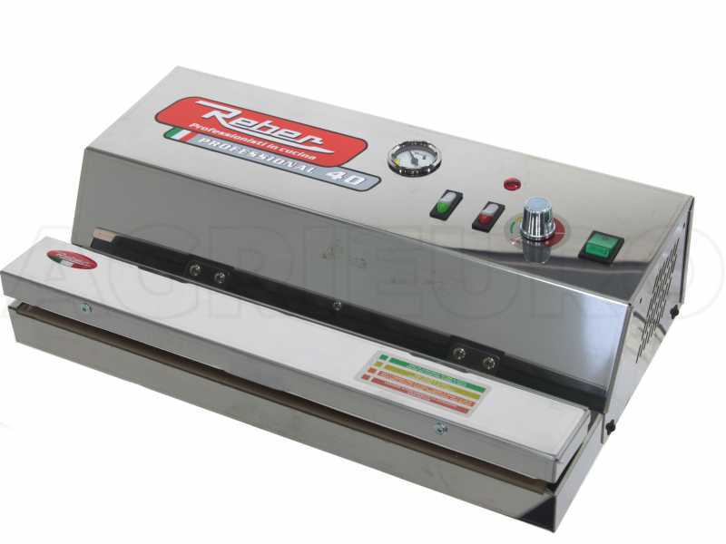 Reber PROFESSIONAL 40 - 9714 N - Macchina sottovuoto professionale - Barra saldante 43cm