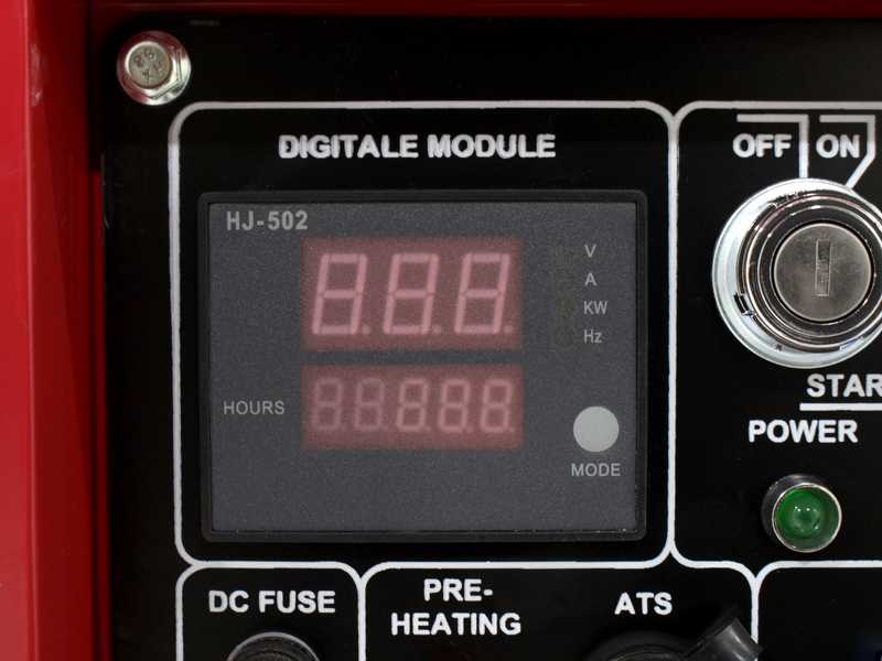 GeoTech-Pro DGP8500SE-3 - Generatore di corrente silenziato carrelalto con AVR 6 kW - Continua 5.5 kW Full-Power + ATS Monofase
