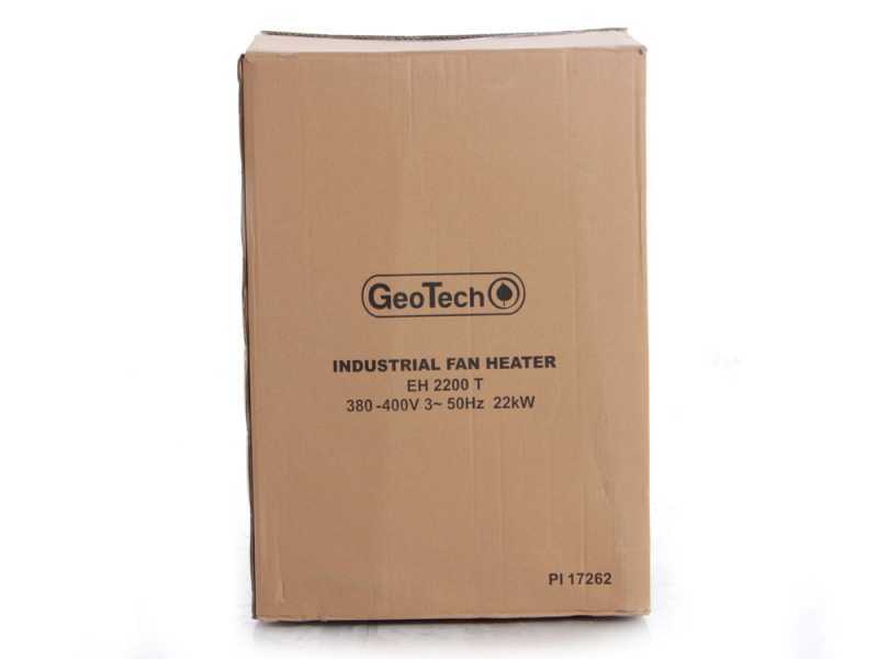 GeoTech EH 2200 T - Generatore di aria calda elettrico con ventilatore - 22  kW - Trifase