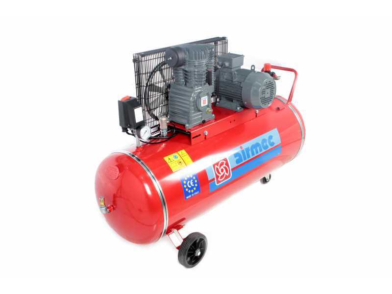 Airmec CR 204 K18+C TP - Compressore aria a cinghia - Motore elettrico trifase - serbatoio lt 200