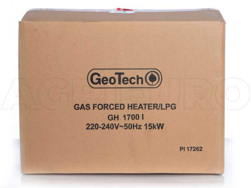 Generatore di aria calda a gas GeoTech GH 1700 I - avviamento piezoelettrico manuale