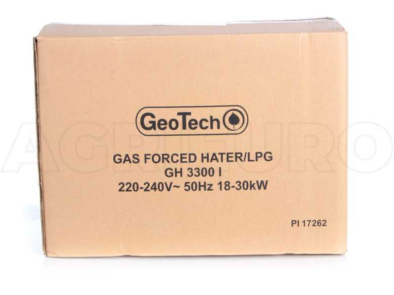 GeoTech GH 3300 I - Generatore di aria calda a gas - Avviamento piezoelettrico manuale