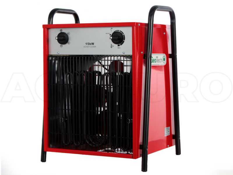 GeoTech EH 1500 T - Generatore di aria calda elettrico con ventilatore - 15  kW - Trifase