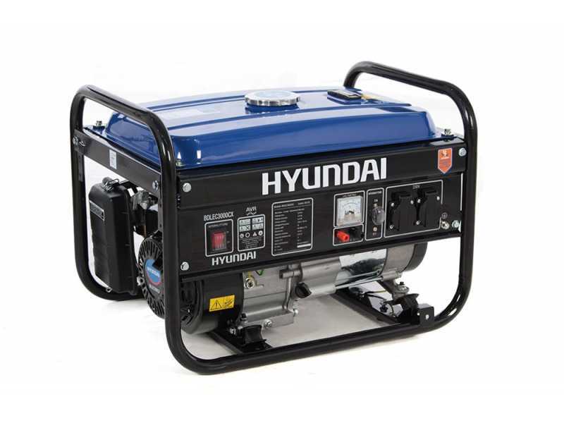 Hyundai PT3000 - Generatore di corrente con AVR 2.8 kW - Continua 2.5 kW Monofase