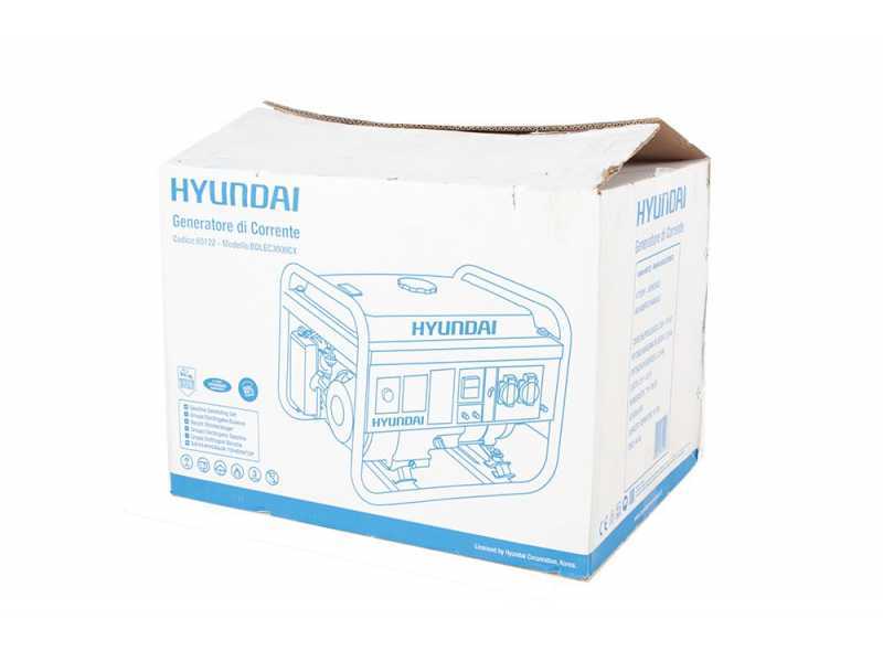 Hyundai PT3000 - Generatore di corrente con AVR 2.8 kW - Continua 2.5 kW Monofase
