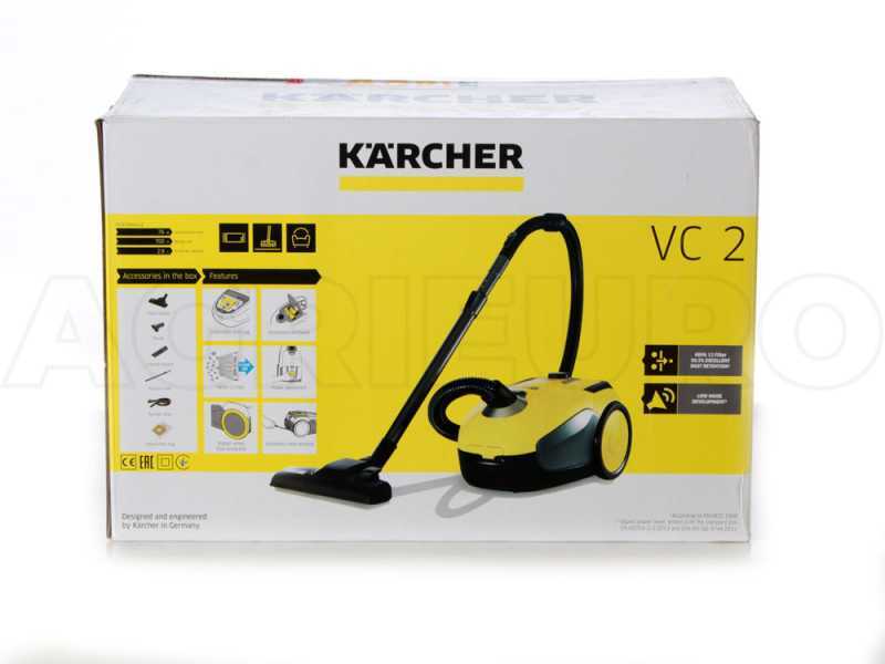 Aspirapolvere a traino Karcher VC 2 con sacco da 2,8 l - dotato di filtro HEPA - 700W